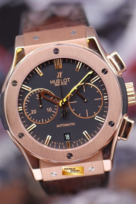 hublot rose gold brown strap|Hublot watches for sale.